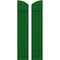 Ekena Millwork Americraft 3-Board (2 Batten) Wood Joined Board-n-Batten Shutters w/Ellipt Top, ARW101BE311X60HGH, PR ARW101BE311X60HGH - alternate 1